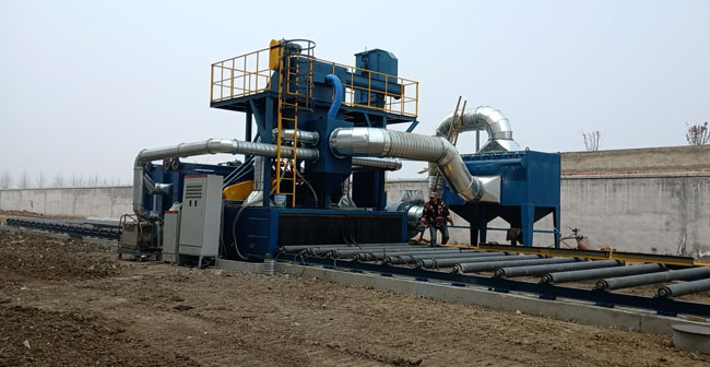 鋼板拋丸打砂機(jī)，鋼板噴砂打沙機(jī)